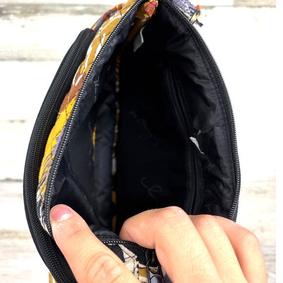 Vera Bradley Women’s Feathers Pattern Quilted Fabric Shoulder Crossbody Bag - Picture 5 of 5